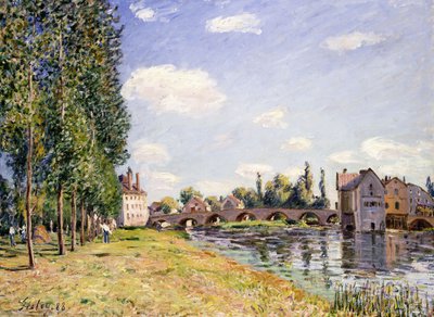 Die Moret-Brücke im Sommer von Alfred Sisley