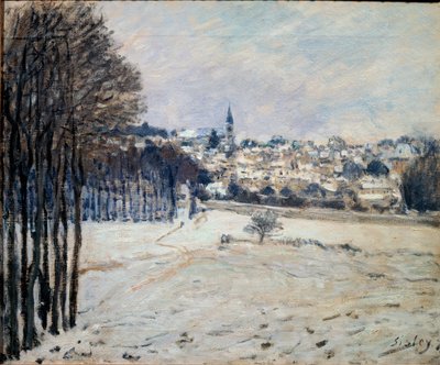 Der Schnee in Marly von Alfred Sisley