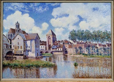 Blick auf Moret-sur-Loing. Gemälde von Alfred Sisley (1839-1899) von Alfred Sisley