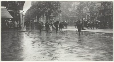 Ein nasser Tag auf dem Boulevard, Paris, 1894, gedruckt 191832 von Alfred Stieglitz