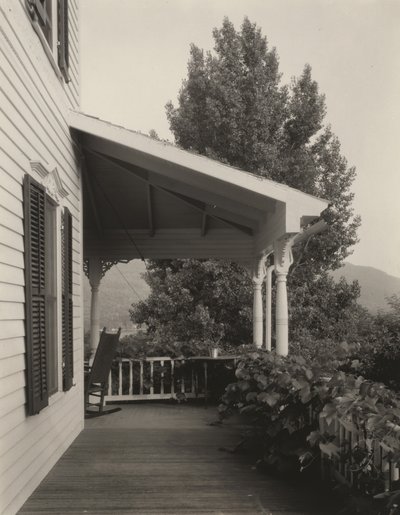 Haus, Blätter und Baum von Alfred Stieglitz