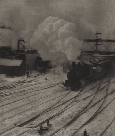 Der Eisenbahnhof im Winter von Alfred Stieglitz