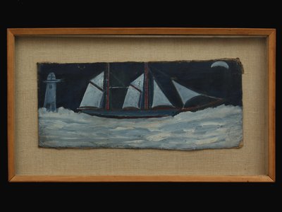 Trawler vor der Küste von Cornwall, ca. 1930 von Alfred Wallis