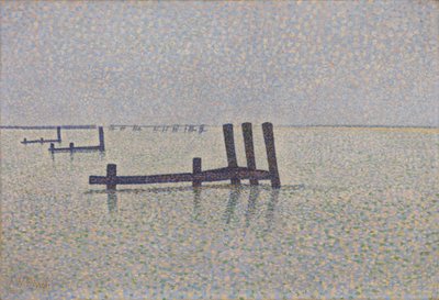Der Kanal in Nieuwpoort, ca. 1889 von Alfred William Finch