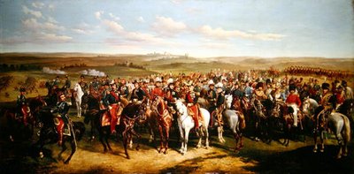 Besuch von Prinz Albert (1819-61) beim Kaiser Napoleon III. (1808-73) auf den Höhen bei Boulogne, 8. September 1854 von Alfred de Prades