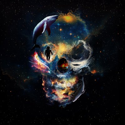 Weltraum-Wal-Schädel von Ali Gulec