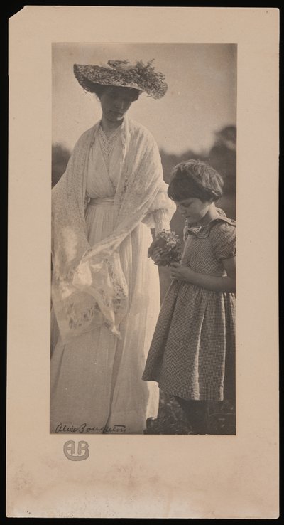 Alice Broughton Foto von Agnes Pelton mit jungem Cousin auf Agnes