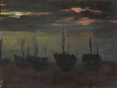 Schiffe im Mondlicht von Alice Pike Barney