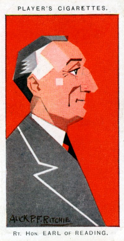 Rufus Isaacs, 1. Marquess of Reading, Lord Chief Justice und Diplomat, 1926 von Alick P. F. Ritchie