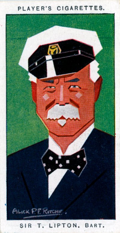 Sir Thomas Johnstone Lipton, 1. Baronet, britischer Lebensmittelhändler und Yachtsmann, 1926 von Alick P. F. Ritchie