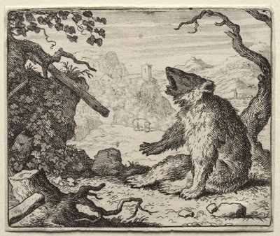 Reineke Fuchs: Der Bär ruft Reineke vor Gericht von Allart van Everdingen