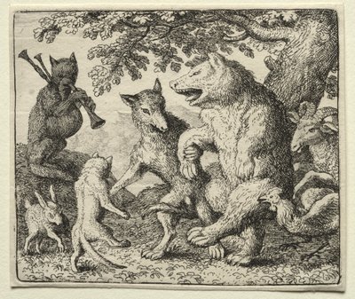 Reineke Fuchs: Der Wolf und der Bär feiern ihre Freiheit von Allart van Everdingen