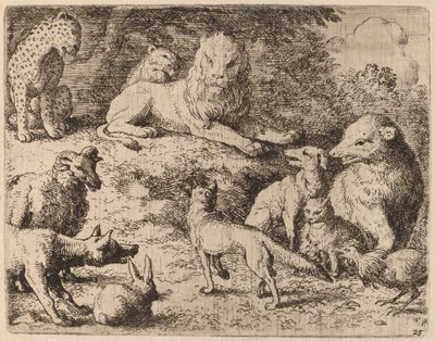 Die Tiere erheben Anklage gegen Reineke Fuchs von Allart van Everdingen