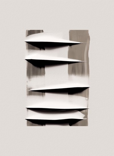 Abstrakte geschichtete Falten von Alma