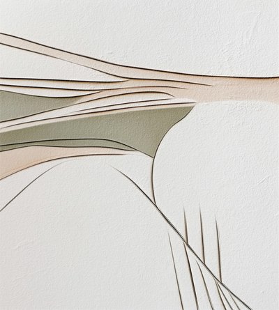 Fließende abstrakte Linien von Alma