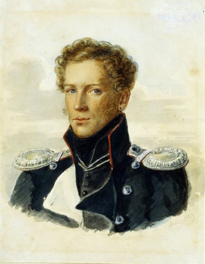 Sergei Lanskoi, Offizier der Garde von Alois Gustav Rockstuhl