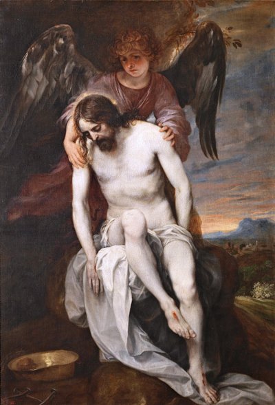 Der tote Christus von einem Engel gestützt von Alonso Cano
