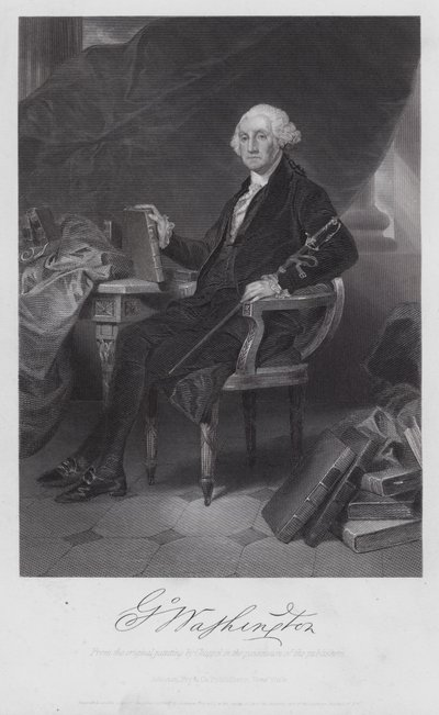 George Washington (Stich) von Alonzo (after) Chappel