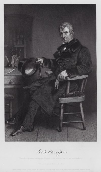 William Henry Harrison (Gravur) von Alonzo (after) Chappel