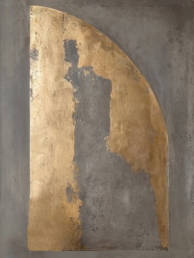 Abstrakt Gold und Grau von Alpenglow Workshop