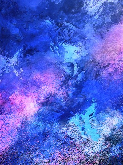 Blau Lila Kosmischer Wirbel von Alpenglow Workshop