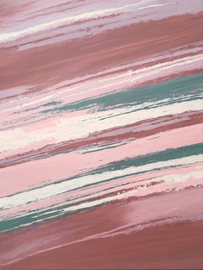 Blush Teal Abstrakte Striche von Alpenglow Workshop