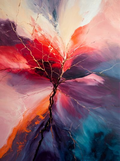 Lebhafter Abstrakter Baum von Alpenglow Workshop