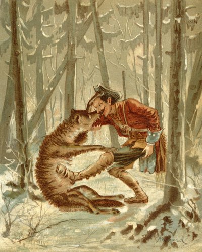 Baron Münchhausens Begegnung mit einem Wolf, aus 