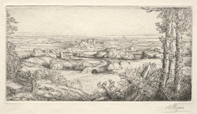 Ein Tal in Burgund von Alphonse Legros