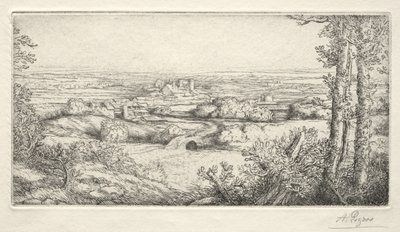 Ein Tal in Burgund von Alphonse Legros