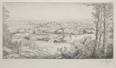 Ein Tal in Burgund von Alphonse Legros