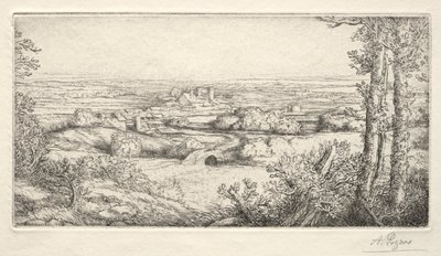 Ein Tal in Burgund Une Vallée en Bourgogne von Alphonse Legros