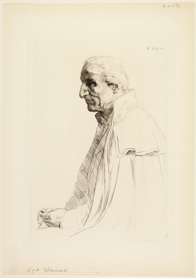Gealterter Spanier von Alphonse Legros