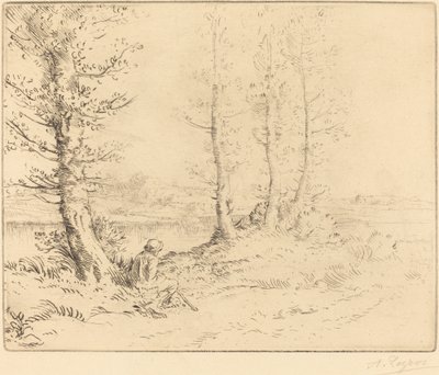 Am Fluss von Alphonse Legros