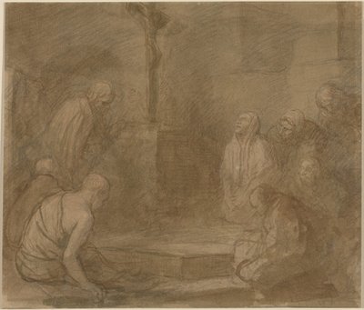 Am Fuße des Kreuzes von Alphonse Legros