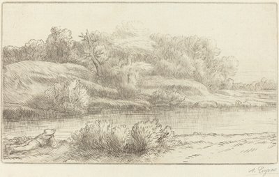 Ufer der Venelle von Alphonse Legros