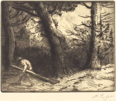 Waldrand in Bourgogne von Alphonse Legros
