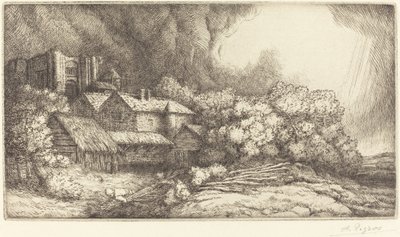 Bauernhof am Kloster von Alphonse Legros