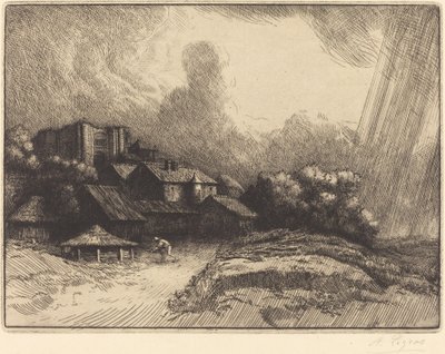 Bauernhof am Kloster von Alphonse Legros