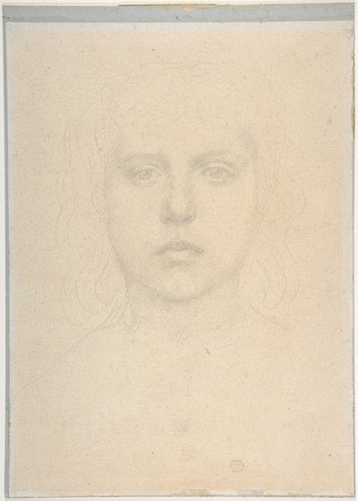 Kopf eines Mädchens von Alphonse Legros