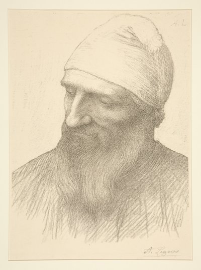 Kopf eines Mannes von Alphonse Legros