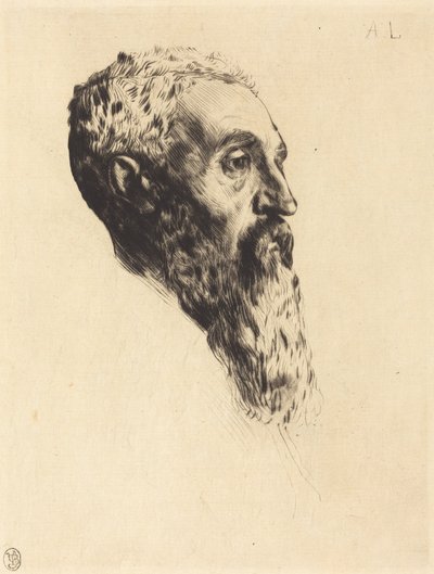 Kopf eines Modells von Alphonse Legros
