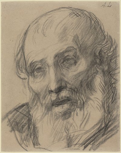 Kopf eines alten Mannes von Alphonse Legros