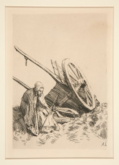 La Charette Brisee (Der zerbrochene Karren) von Alphonse Legros