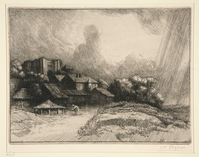 Der Bauernhof der Abtei von Alphonse Legros