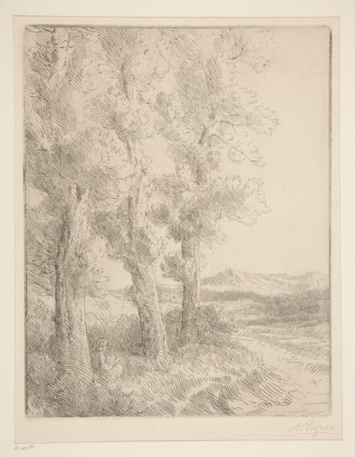 Die Leserin: Lektion unter den Bäumen von Alphonse Legros