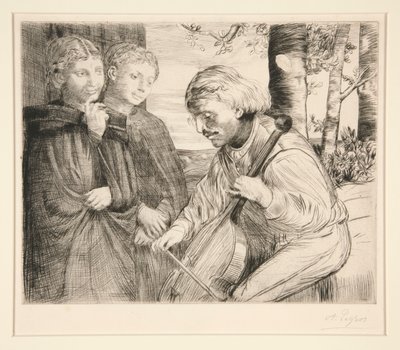 Der Violenspieler von Alphonse Legros