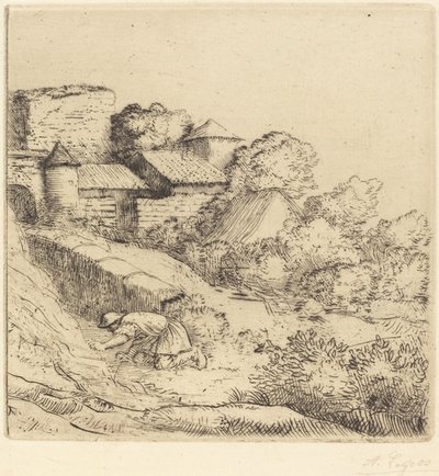 Kleiner Grasbrenner von Alphonse Legros