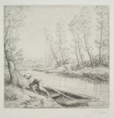 Morgen am Fluss von Alphonse Legros
