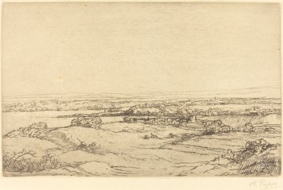 Ebene in der Nähe eines Sees von Alphonse Legros